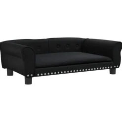 MAISON EXCLUSIVE - Lit pour chien noir 95x55x30 cm similicuir