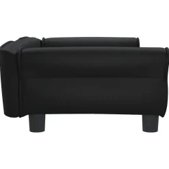 MAISON EXCLUSIVE - Lit pour chien noir 95x55x30 cm similicuir