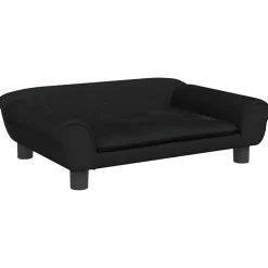 MAISON EXCLUSIVE - Lit pour chien noir 70x48x22 cm velours