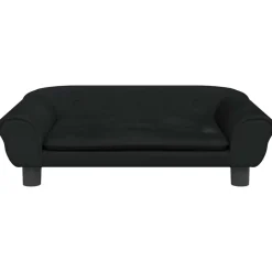 MAISON EXCLUSIVE - Lit pour chien noir 70x48x22 cm velours