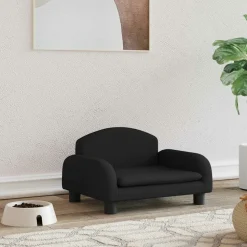 MAISON EXCLUSIVE - Lit pour chien noir 50x40x30 cm tissu