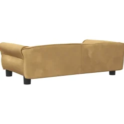 MAISON EXCLUSIVE - Lit pour chien marron 95x55x30 cm velours