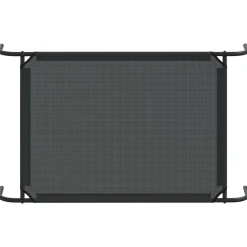 MAISON EXCLUSIVE - Lit surélevé pour chien noir l textilène