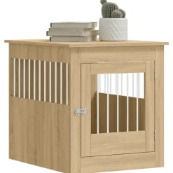 MAISON EXCLUSIVE - Meuble de cage pour chiens chêne sonoma 64,5x80x71 cm