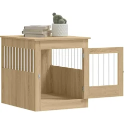 MAISON EXCLUSIVE - Meuble de cage pour chiens chêne sonoma 64,5x80x71 cm