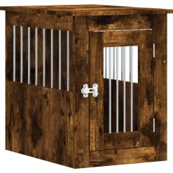 MAISON EXCLUSIVE - Meuble de cage pour chiens chêne fumé 45x62x59 cm