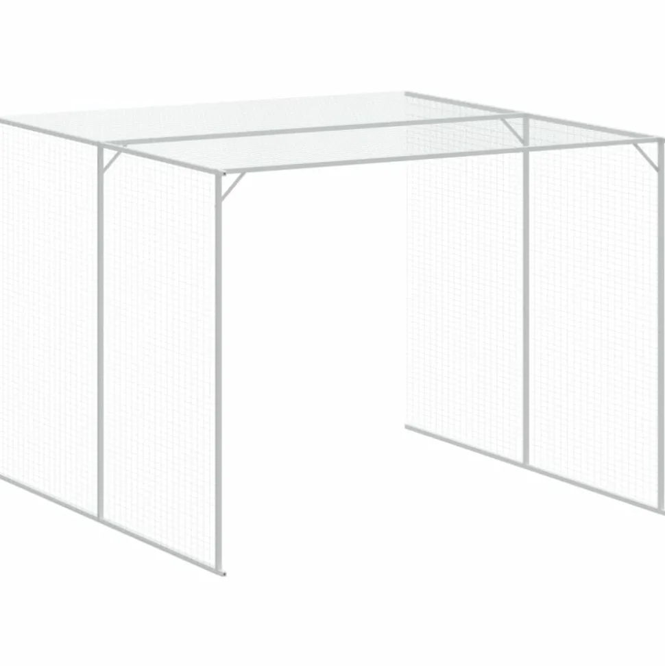 MAISON EXCLUSIVE - Niche pour chien avec cour anthracite 214x1069x181 cm