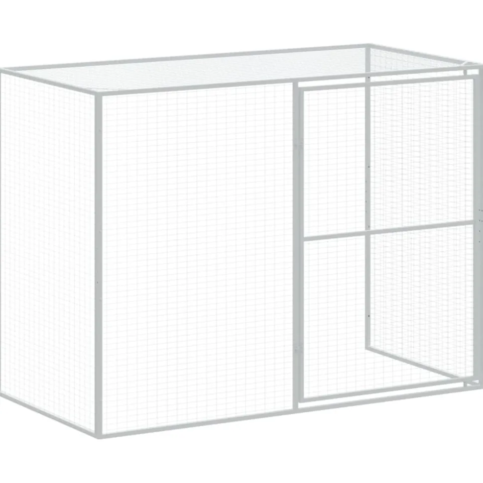 MAISON EXCLUSIVE - Niche pour chien avec cour anthracite 214x1069x181 cm