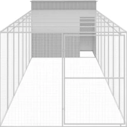 MAISON EXCLUSIVE - Niche pour chien avec cour gris clair 214x865x181 cm