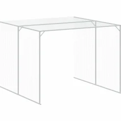 MAISON EXCLUSIVE - Niche pour chien avec cour gris clair 214x865x181 cm