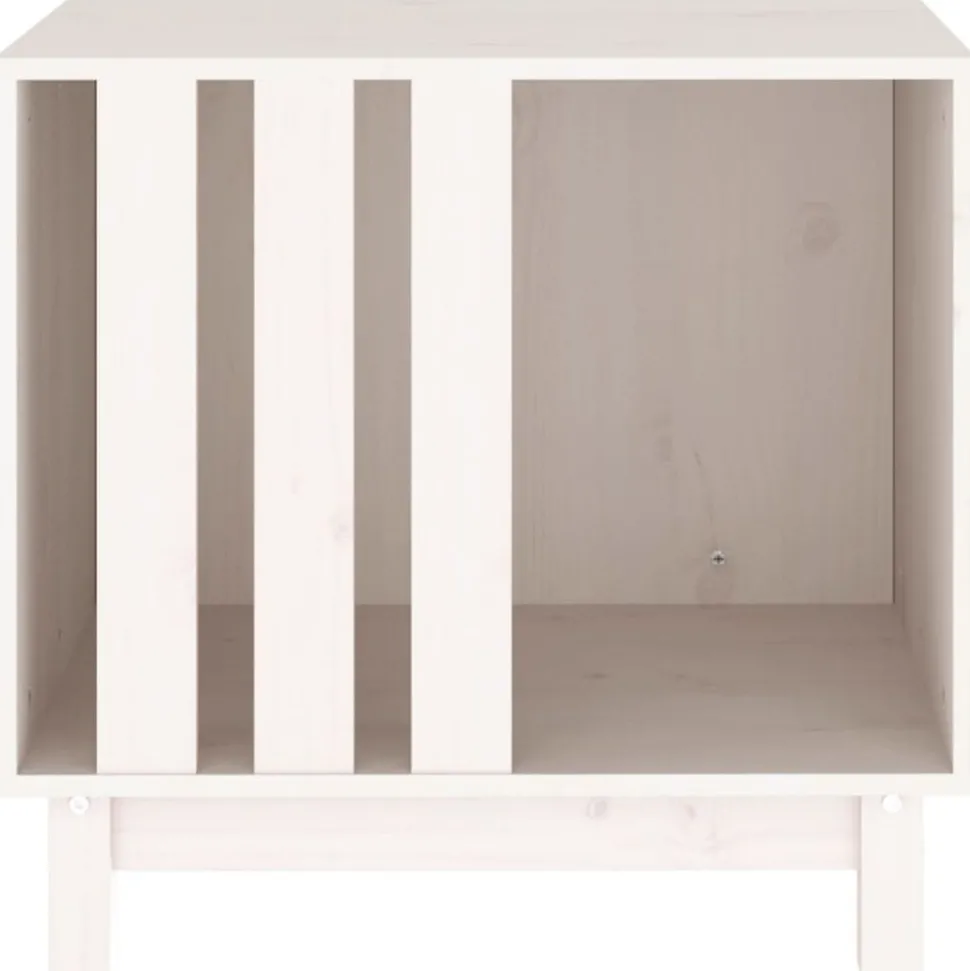 MAISON EXCLUSIVE - Niche pour chien blanc 60x45x57 cm bois de pin massif