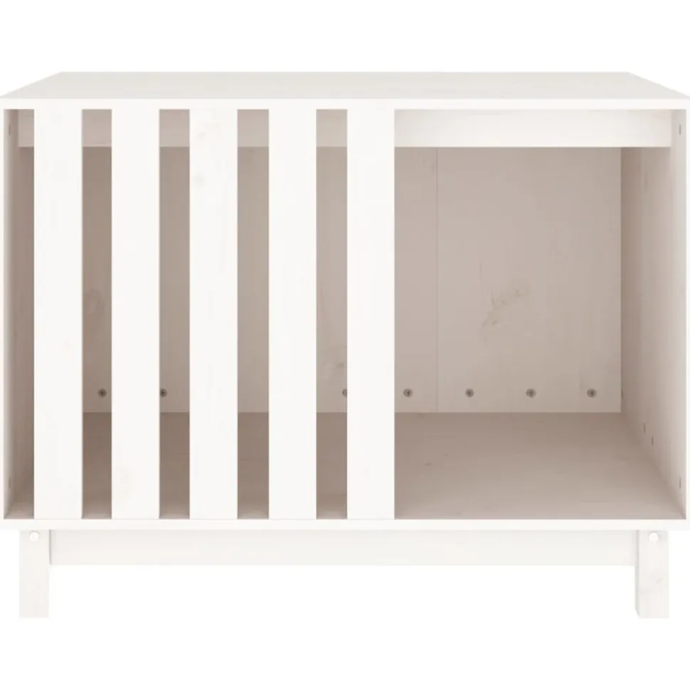 MAISON EXCLUSIVE - Niche pour chien blanc 90x60x67 cm bois de pin massif