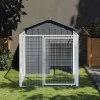 MAISON EXCLUSIVE - Niche pour chien avec cour anthracite 117x201x123 cm