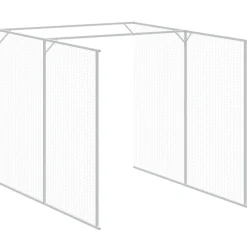 MAISON EXCLUSIVE - Niche pour chien avec cour gris clair 165x1067x181 cm