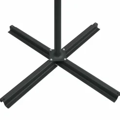 MAISON EXCLUSIVE - Parasol de jardin en porte-à-faux lumières led rouge bordeaux