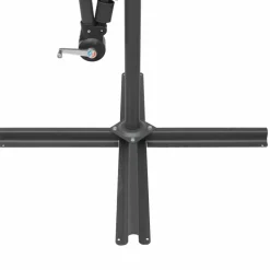 MAISON EXCLUSIVE - Parasol suspendu avec poteau anthracite 3 m