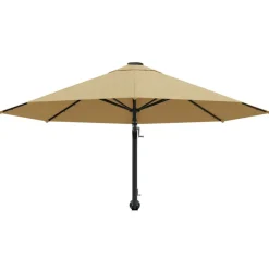 MAISON EXCLUSIVE - Parasol mural avec mât métallique 300 cm taupe