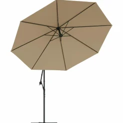 MAISON EXCLUSIVE - Parasol de jardin en porte-à-faux et poteau en aluminium taupe