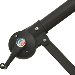 MAISON EXCLUSIVE - Parasol de jardin en porte-à-faux et poteau en aluminium taupe