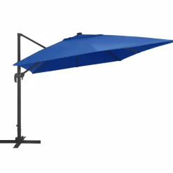 MAISON EXCLUSIVE - Parasol de jardin en porte-à-faux lumières led mât en aluminium