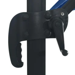 MAISON EXCLUSIVE - Parasol de jardin en porte-à-faux lumières led mât en aluminium