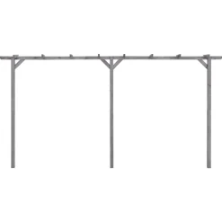 MAISON EXCLUSIVE - Pergola de jardin gris 400x40x205 cm bois de pin imprégné