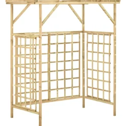 MAISON EXCLUSIVE - Pergola de jardin pour poubelles doubles bois de pin imprégné