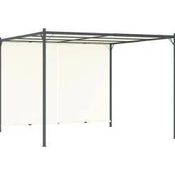 MAISON EXCLUSIVE - Pergola avec toit réglable crème blanc 3x3 m acier