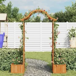MAISON EXCLUSIVE - Pergola de jardin avec jardinière bois pin massif