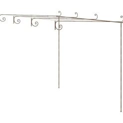 MAISON EXCLUSIVE - Pergola de jardin marron antique 4x3x2,5 m fer