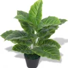 MAISON EXCLUSIVE - Plante taro artificielle avec pot 45 cm vert