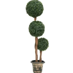 MAISON EXCLUSIVE - Plante de buis artificiel avec pot forme de boule vert 119 cm