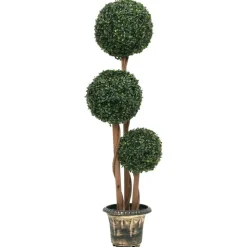 MAISON EXCLUSIVE - Plante de buis artificiel avec pot forme de boule vert 119 cm