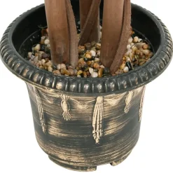 MAISON EXCLUSIVE - Plante de buis artificiel avec pot forme de boule vert 119 cm