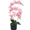 MAISON EXCLUSIVE - Plante artificielle avec pot orchidée 65 cm rose