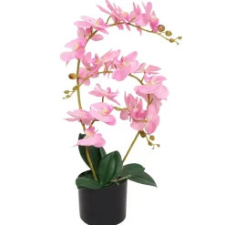 MAISON EXCLUSIVE - Plante artificielle avec pot orchidée 65 cm rose