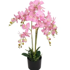 MAISON EXCLUSIVE - Plante artificielle avec pot orchidée 75 cm rose