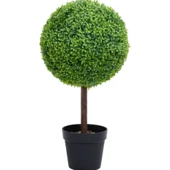 MAISON EXCLUSIVE - Plante de buis artificiel avec pot forme de boule vert 71 cm