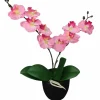 MAISON EXCLUSIVE - Plante artificielle avec pot orchidée 30 cm rose