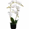 MAISON EXCLUSIVE - Plante artificielle avec pot orchidée 65 cm blanc