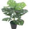 MAISON EXCLUSIVE - Plante monstera artificielle avec pot 45 cm vert