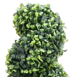 MAISON EXCLUSIVE - Plante de buis artificiel en spirale avec pot vert 89 cm