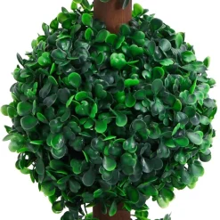 MAISON EXCLUSIVE - Plante de buis artificiel avec pot forme de boule vert 90 cm