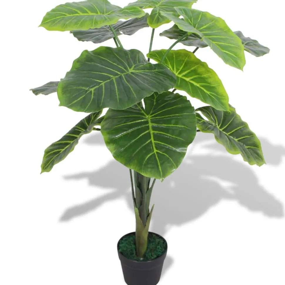 MAISON EXCLUSIVE - Plante artificielle avec pot taro 85 cm vert
