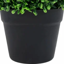 MAISON EXCLUSIVE - Plantes de buis artificiel 2 pcs avec pots boule vert 37 cm