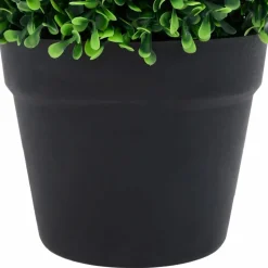 MAISON EXCLUSIVE - Plantes de buis artificiel 2 pcs avec pots boule vert 27 cm