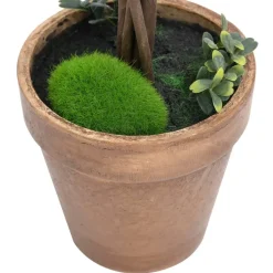 MAISON EXCLUSIVE - Plantes de buis artificiel 2 pcs avec pots boule vert 33 cm