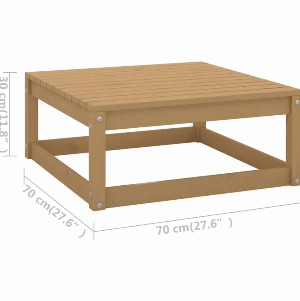 MAISON EXCLUSIVE - Salon de jardin 11 pcs bois de pin massif