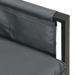 MAISON EXCLUSIVE - Salon de jardin 2 pcs anthracite acier