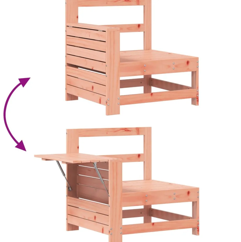 MAISON EXCLUSIVE - Salon de jardin 4 pcs bois massif sapin de douglas